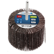 (1, G120 - 80x40x6) ABRASIVE FLAP WHEEL SANDING WHEEL Three Size Grit Drill Diameter 6mm Rust Remove