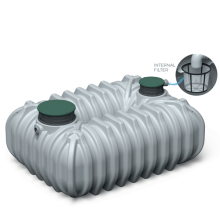 (7000L tank) Underground Water Storage Tank Rainwater Harvesting Landscaping Drainage System