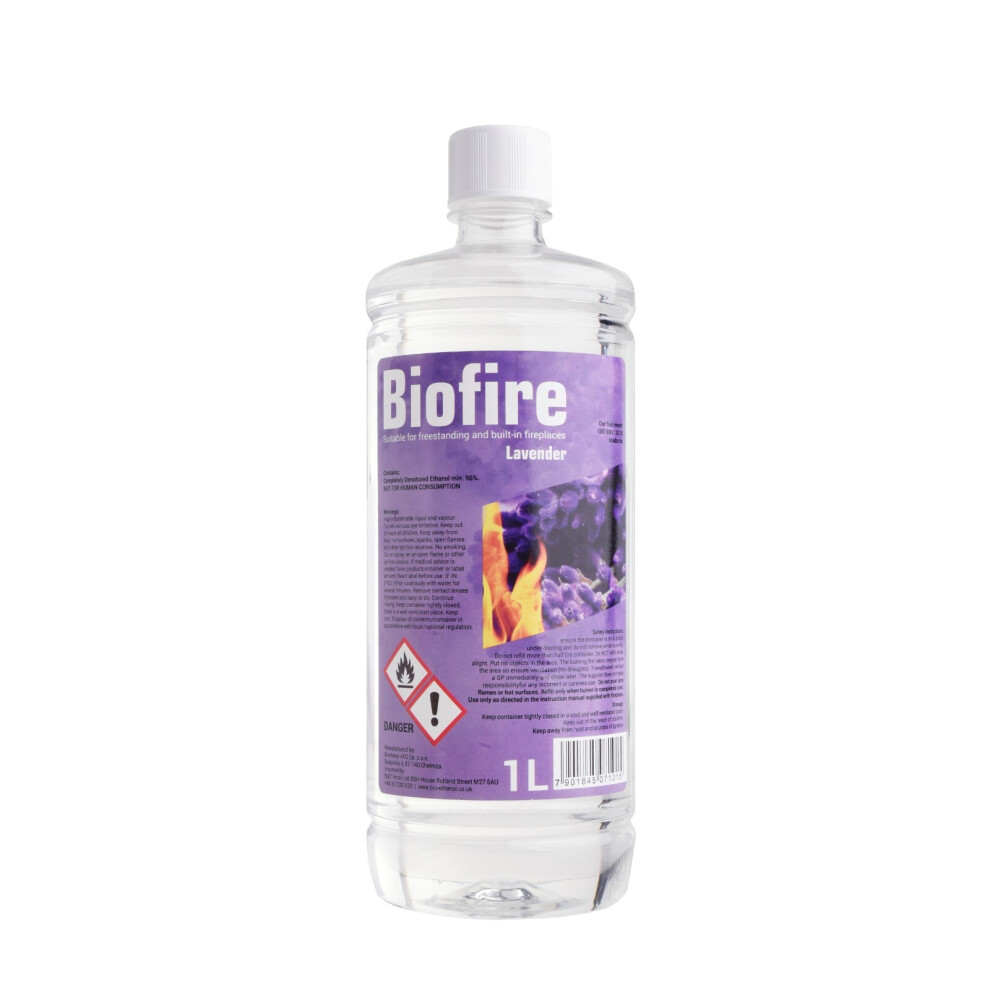 B2c (2L, ) Ethanol Fuel Fire Ecoline Clean Burn Bioethanol Premium Grade Quality Odourless Lavender
