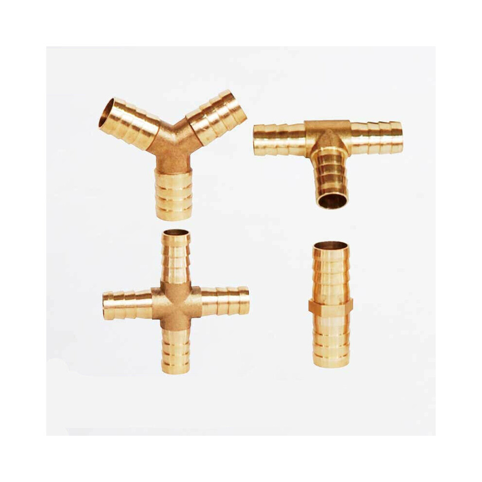 (Y Piece 12.5Mm) Brass T Y Joiner Various Piece Fuel Hose Gas Joiner Tee Connector (Various Size) 5056697211118