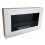 (With Glass Panel) Bio Ethanol Fireplace Biofire Fire B2C White Matt 650 x 400 FLAT BACK ANY WALL 1