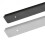 GTV (Black, End Cap - Left End) Kitchen Worktop Trim Strip Edge End Cap Straight Joiner Corner 38mm Black Silver 1