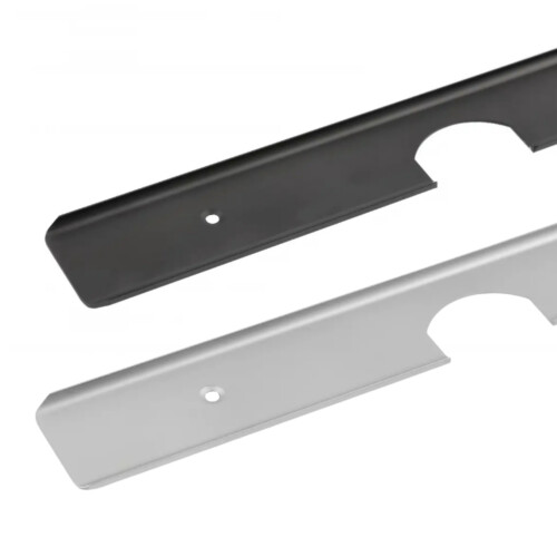 GTV (Aluminium, Corner Joiner) Kitchen Worktop Trim Strip Edge End Cap Straight Joiner Corner 38mm Black Silver