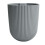 Prosperplast (Light grey) Wall Mounted Flower Pot Planter Plastic Hanging Basket Grooved Texture 1