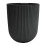 Prosperplast (Carbon) Wall Mounted Flower Pot Planter Plastic Hanging Basket Grooved Texture 1