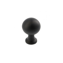 (Black Matt) Kitchen Cupboard Cabinet Door Drawer Round Knob Handle Nord by GTV 2 Colours