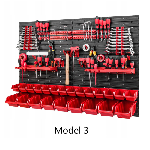 Prosperplast (Model 3) TOOL BOARD WALL MOUNTED 115 x 78 CM BINS, BOXES BOX HOOKS SHELVES VARIOUS SETS