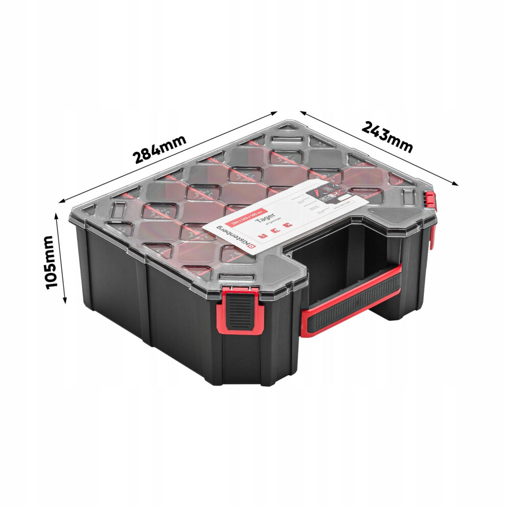 Prosperplast (Small Tall - Boxes+Dividers) Tager Diy Storage Organiser Compartment Parts Cabinet Screws Carry Case Tool Box