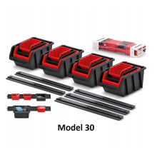 (Model 30) WALL MOUNTED TOOL PEG BOARD SET GARAGE STORAGE BINS WORKSHOP RACK SHED ORGANISER