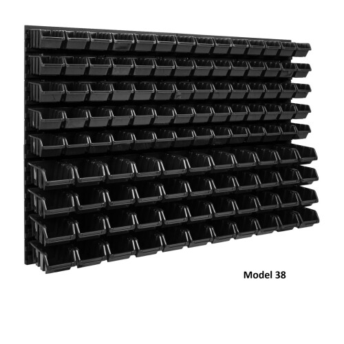 Prosperplast (Model 38) WALL MOUNTED TOOL PEG BOARD SET GARAGE STORAGE BINS WORKSHOP RACK SHED ORGANISER