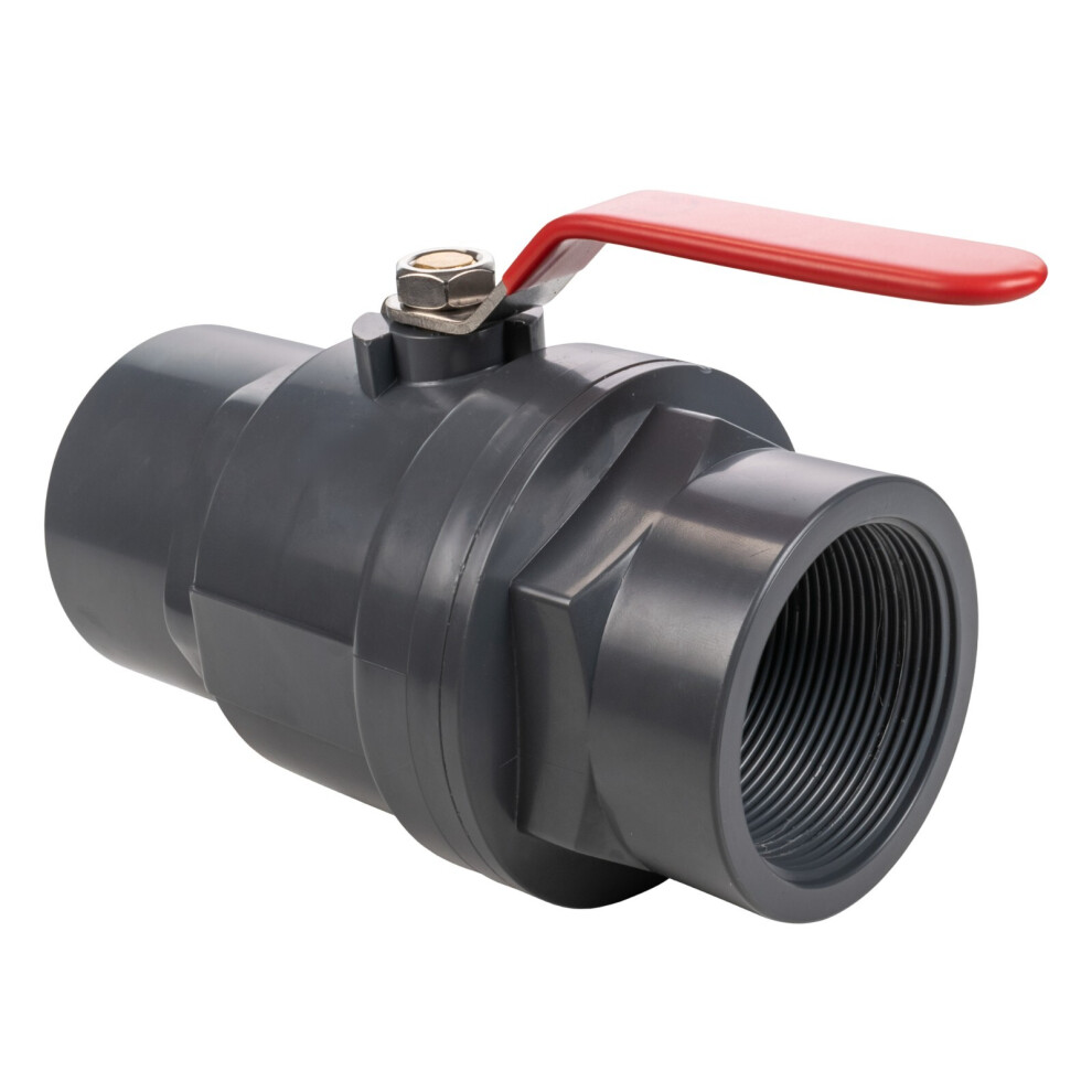 (1.5" Bsp) Stainless Steel Lever Ball Valve Pp Female Stopcock In-Line Valves 5063873035291