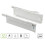 GTV (86mm, 450mm) Kitchen Metal Drawer Box Sides / Kitchen Roller Runners (all sizes) White 1