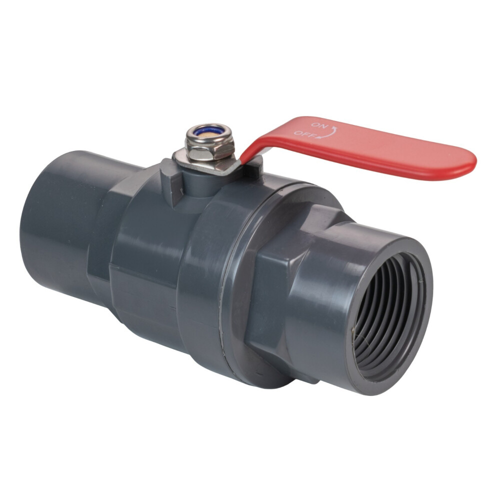 (3/4" Bsp) Stainless Steel Lever Ball Valve Pp Female Stopcock In-Line Valves 5063873039985