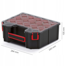 (Small Tall - boxes) Tager DIY Storage Organiser Compartment Parts Cabinet Screws Carry Case Tool Box