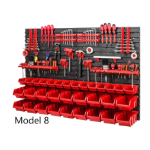 (Model 8) TOOL BOARD WALL MOUNTED 115 x 78 CM BINS, BOXES BOX HOOKS SHELVES VARIOUS SETS