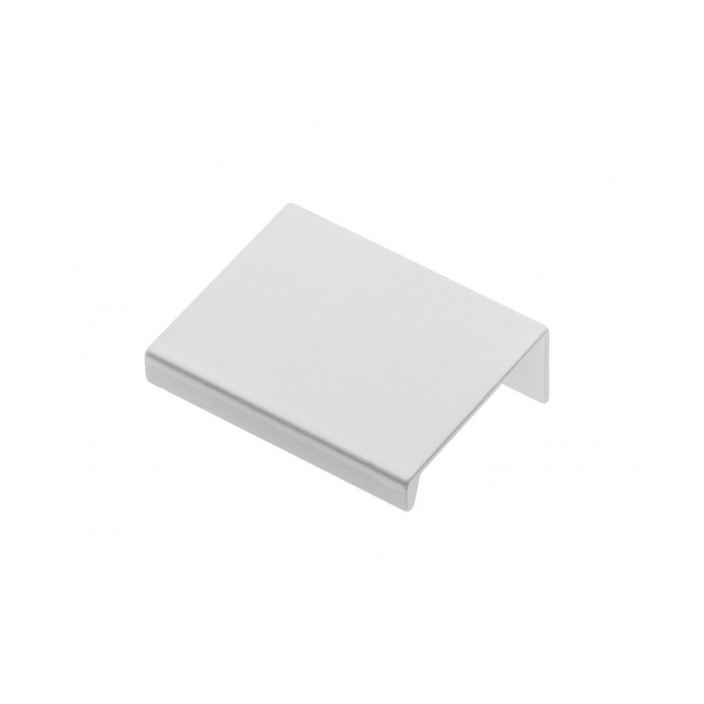 Gtv (Matt 256Mm Hole Centres - 290Mm Overall) Edge Mounted Cabinet Pull Trim Profile Hexi Handles For Kitchen Bedroom Bathroom White