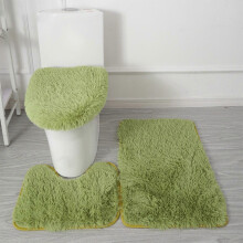 3-Piece Bathroom Carpet Set: Super Soft Non-Slip Bathtub & Absorbent Bath Mats (50x80cm), Machine Washable
