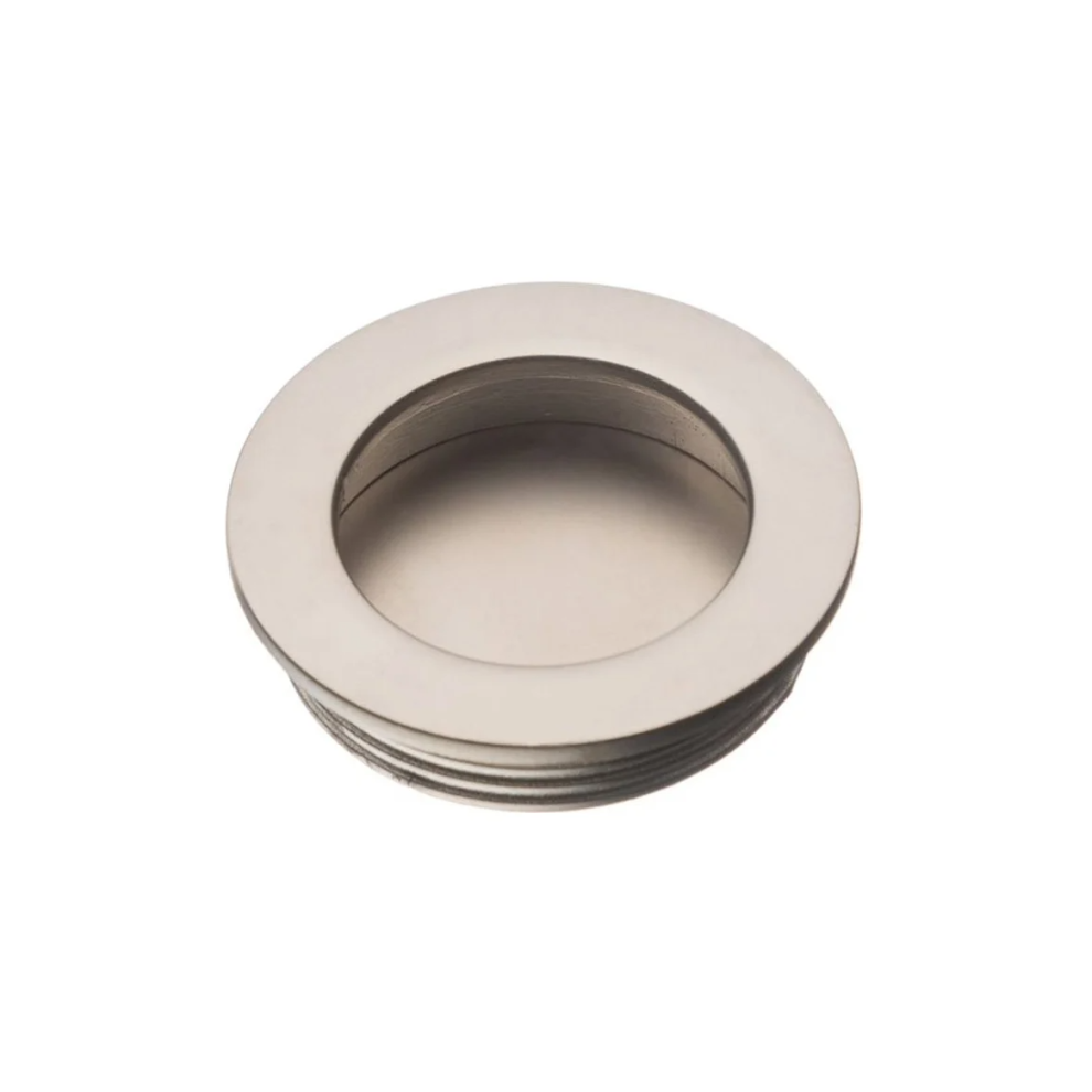 Gtv (Satin) Recessed Flush Sliding Door Handle Finger Pull Circle 40 X 35 X 10Mm 5 Colours