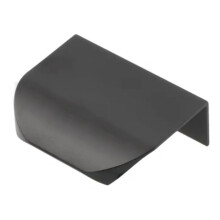 (Black Matt, 50mm) Kitchen Furniture Cabinet Handle Edge Pull Drawer Wardrobe 32mm - 1200mm Bedroom