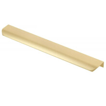(Light Brushed Gold, 225mm) Kitchen Furniture Cabinet Handle Edge Pull Drawer Wardrobe 32mm - 1200mm Bedroom
