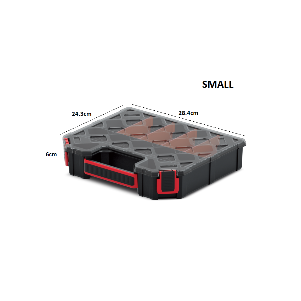Prosperplast (Small) Tager Diy Storage Organiser Compartment Parts Cabinet Screws Carry Case Tool Box