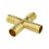 (12.5mm) Solid Brass Cross X Joiner Piece Fuel Hose Joiner Tee Connector Various Size 1