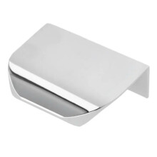 (Chrome, 50mm) Kitchen Furniture Cabinet Handle Edge Pull Drawer Wardrobe 32mm - 1200mm Bedroom