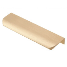 (Brushed Gold, 50mm) Kitchen Furniture Cabinet Handle Edge Pull Drawer Wardrobe 32mm - 1200mm Bedroom