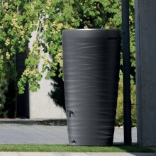 (Anthracite) Rainwater tank Water butt Collection Storage Harvesting 240L + connections Maze