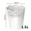 Prosperplast Vaso rotondo Lace DLAC160 | Bianco 1