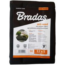 (3.2M X 5M (50gsm)) Heavy Duty Weed Control Fabric Membrane Suppressant Barrier Garden Ground Cover