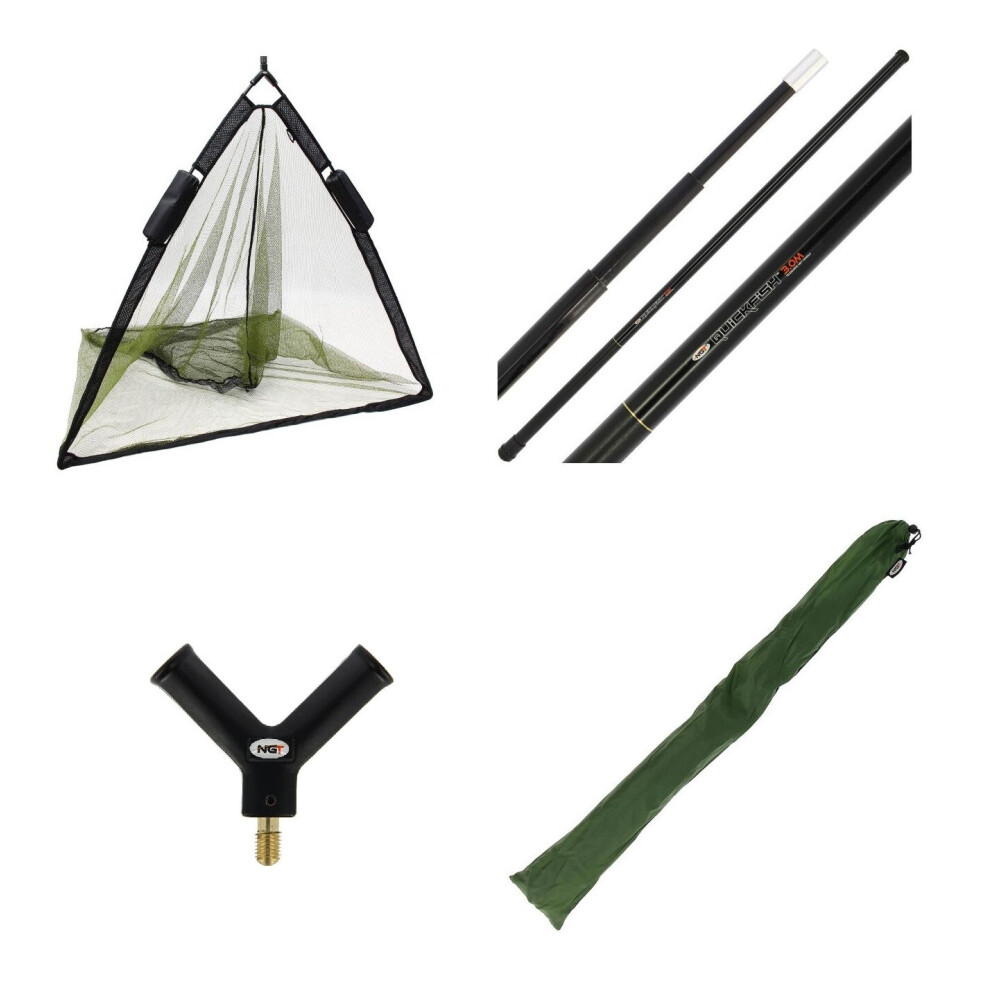 Photos - Climbing Gear  NGT 36" 42" 50" Specimen Net Fishing Bag NGT 2m 2.2m or 3m Pole MULTIPLE LISTING(42" floats net + 3m Pole)
