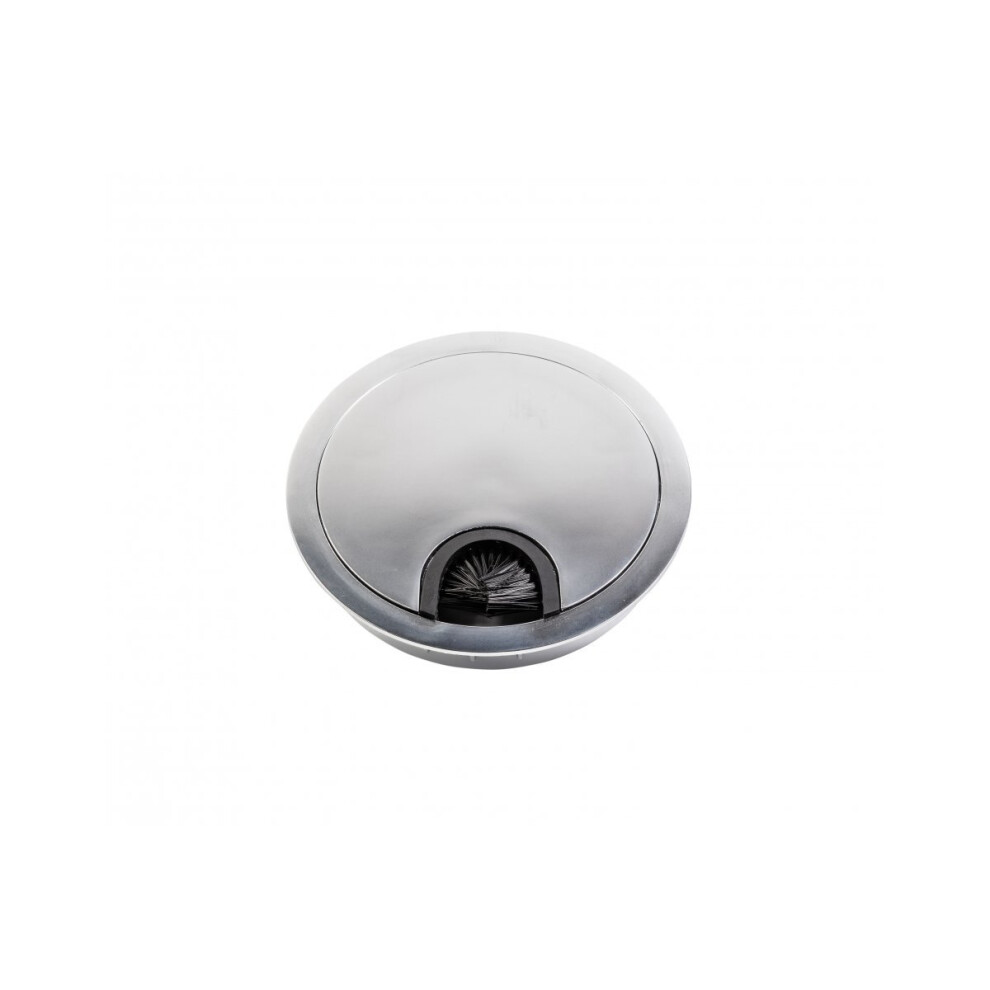 (Ã80Mm Aluminium) Computer Metal Grommet For Desk Table Cable Tidy, Outlet Wire Cover 60Mm 80Mm 5056697248404
