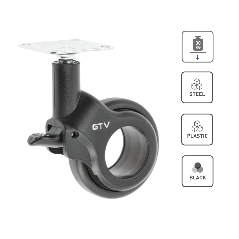 Gtv (4 X With Brake) 4 X Heavy Duty 60Mm Swivel Castor Wheels Trolley Furniture Casters Brake Modern