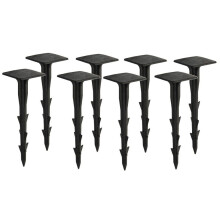 (40 pins) PEGS GROUND GARDEN WEED BARRIER MEMBRANE PINS FABRIC HOOKS STAPLES FIXINGS 5"