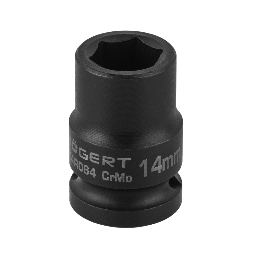 Gtv (12Mm) Deep Impact Socket 1/2" Short 6 Point Forged Alloy Steel Crmo 10Mm To 32Mm