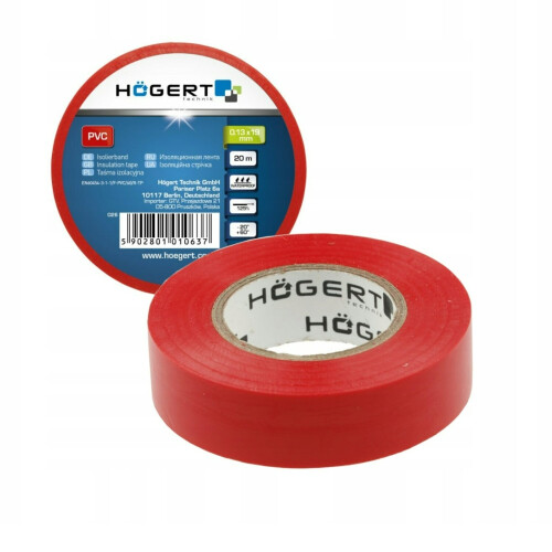 GTV (Red, 5) PVC Electrical Insulation tape Flame-retardant 19mm x 20m 6 Colors Flexible
