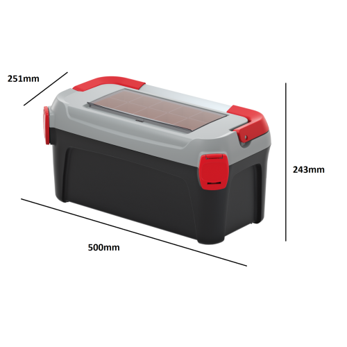 Prosperplast (Model 4) Craft Tool Make Up Storage Organiser Sewing Box DIY Toolbox Tote Tray - 4 models