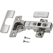 (Full overlay 35mm (euro screws)) Soft Close Kitchen Cabinet Cupboard Wardrobe Door Hinge Full Half Overlay Flush