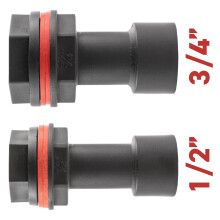 (1/2" BSP Female) water butt /rain barrel/tank extender connectors for 1/2"+3/4"bsp taps