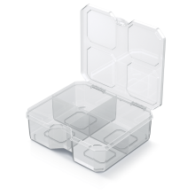 (Model 2) Transparent Box Organiser Crafts Fishing Sewin Case Small Parts DIY Screws Nails