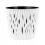 Prosperplast (White, 13cm) Indoor Plant Pots with Insert Plastic Flowerpot Small Large 1
