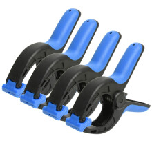 (4) Spring Clamp Heavy Duty 165mm 60mm Jaw Grip Clips Strong Set Plastic Quick Hold