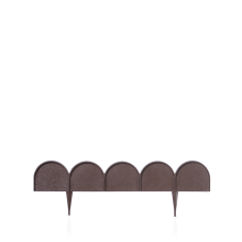 (Brown) Lawn Palisade Edge Flower Border Path 10m Weather Resistant Edging Garden Decor