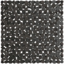 (Black) Non-Slip Shower Mat with 200 Suction Cups, Square Bath Mat for Bathtub Bathroom Floor Safety Anti-Skid