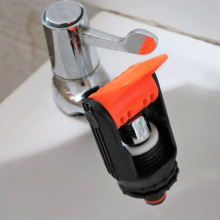 (Lever type) Universal Tap To Garden Hose Pipe Connector Mixer Kitchen Tap Adapter Orange