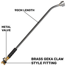 (90cm) Watering lance 50cm 75cm 90cm GARDEN NURSERY WATERING Aluminium Geka Fitting