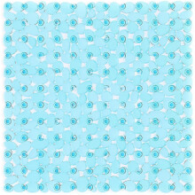 (Blue) Non-Slip Shower Mat with 200 Suction Cups, Square Bath Mat for Bathtub Bathroom Floor Safety Anti-Skid