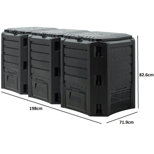 Prosperplast (1200 Litres Composter) Garden Composter Various Models Thermal Organic Fertilizer Compost Modular Bin