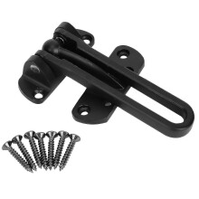 Matte Black Stainless Steel Door Security Lock Buckle for Home And Hotel Anti-theft Guard Latch